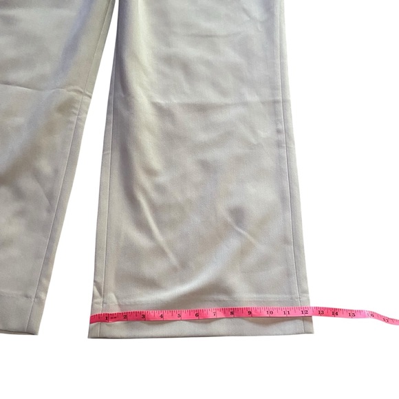 NWT Abercrombie A&F Sloane Tailored Wide Leg Pant Light Taupe 34 Curve Love - Picture 15 of 16